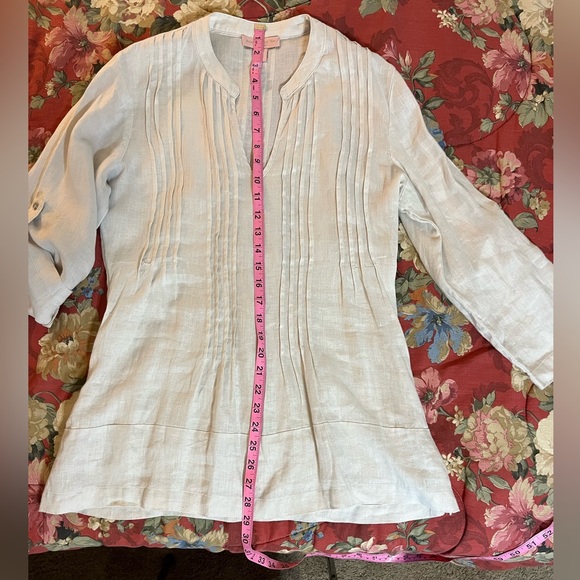 Saint Tropez West 100% Linen Top - Picture 5 of 10